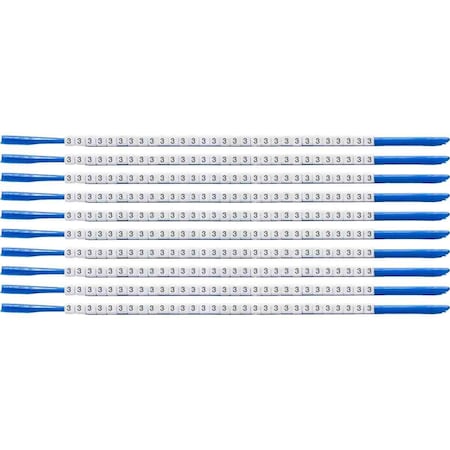 Brady ClipSleeve Wire Markers Size 07 Nylon 18 AWG - 18 AWG, 3 Pack of 300 Each, 300PK SCN07-3